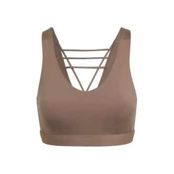 Bustiera sport  Coreflow Luxe -poliester/elastan - maro