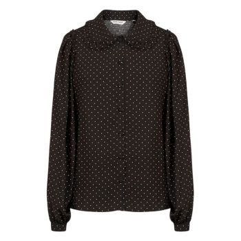 Camasa dama -  Viscoza - Negru/Alb -