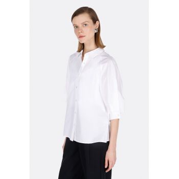 Camasa din bumbac cu maneci raglan