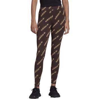 Colanti sport dama  bumbac/elastan - maro -