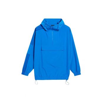 Jacheta unisex  x Ivy Park - oversize - albastra - XXS - 87% poliester - cu gluga