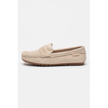 Mocasini uni de piele intoarsa