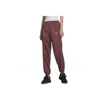Pantaloni  Adicolor Split Trefoil - bordo - marimea S - 100% poliester reciclat - croi lejer