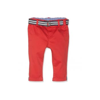 Pantaloni baieti -  Bumbac/Elastan - Rosu -