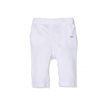 Pantaloni copii -  Alb - In/Bumbac -
