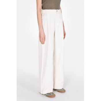 Pantaloni eleganti cu croiala ampla
