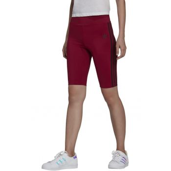 Pantaloni scurti ciclism dama  elastan/poliester - visiniu -