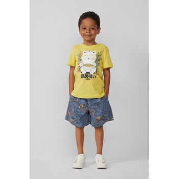 Pantaloni scurti cu model tropical