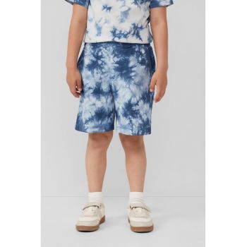 Pantaloni scurti din bumbac cu model tie-dye