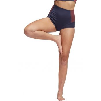 Pantaloni scurti sport dama  elastan/poliester - albastru/maro -