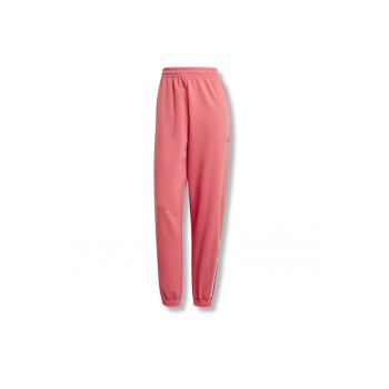Pantaloni sport dama -  talie inalta - poliester - roz -