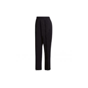 Pantaloni sport  poliester - cu fermoare - negru -
