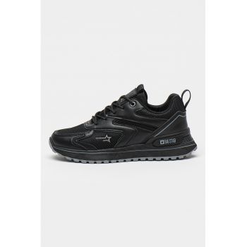 Pantofi sport de piele ecologica si plasa Pantofi sport de piele ecologica si plasa