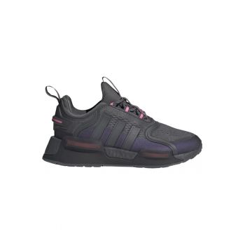 Pantofi sport wedge cu aspect de tricot fin NMD V3 -