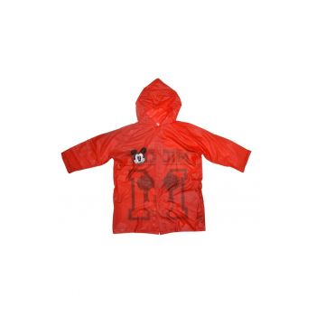 Pelerina de ploaie - Mickey Mouse - gluga - rosu - 100% clorura de polivinil - pentru copii 4-5 ani - Pelerina de ploaie - Mickey Mouse - gluga - rosu - 100% clorura de polivinil - pentru copii 4-5 ani -