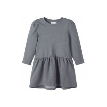 Rochie hanorac fete  gri - 60% bumbac - 40% poliester
