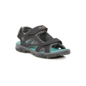 Sandale pentru dama  sintetic - inchidere Velcro - gri -