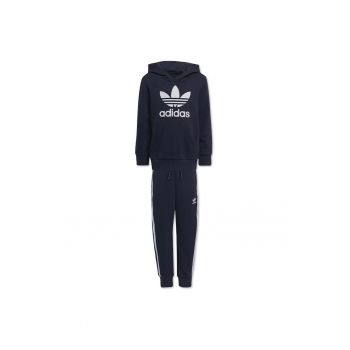 Set hanorac si pantaloni  albastru marin - 100% bumbac - pentru copii 4-5 ani -