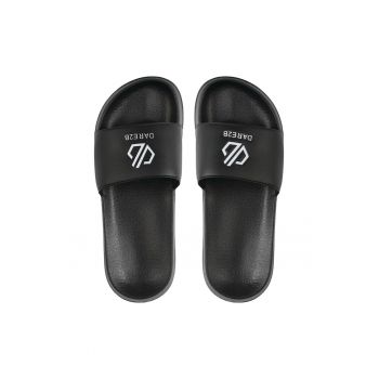 Slapi sport pentru barbati  negru - plastic - set