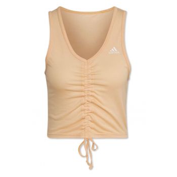 Top sport  fara maneci - portocaliu - material usor - pentru alergare si drumetii - set pentru femei -