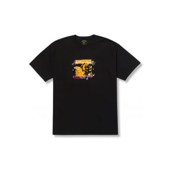 Tricou barbati  Pastichio Medley - bumbac - negru - design original - stil casual -
