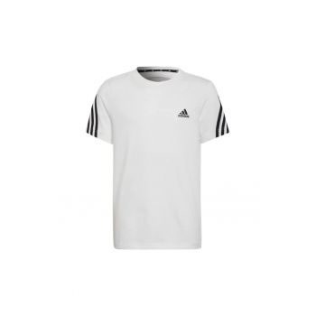 Tricou copii -  logo - alb - bumbac -