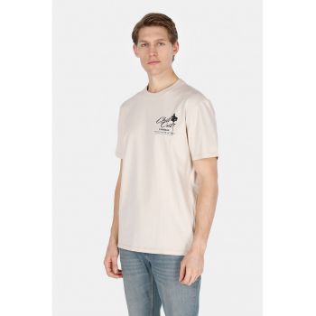 Tricou cu imprimeu grafic si model text