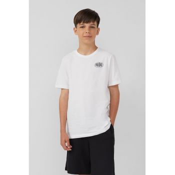 Tricou de bumbac cu imprimeu pe spate