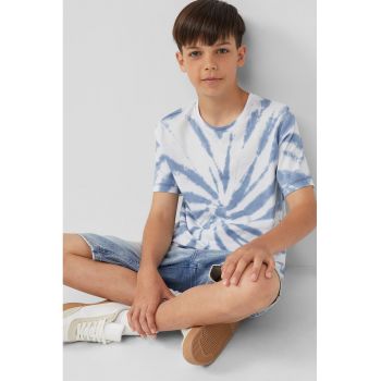 Tricou de bumbac cu model tie-dye