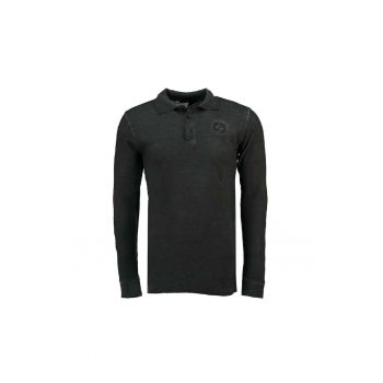 Tricou polo baieti  negru - 100% bumbac - cu logo - pentru stil de viata casual -