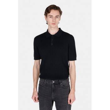 Tricou polo din tricot