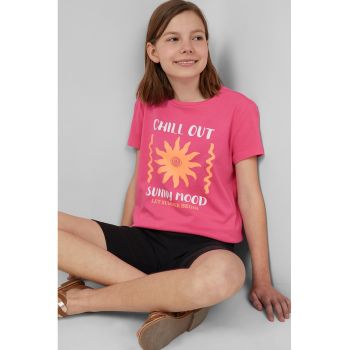 Tricou regular fit cu design grafic
