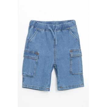 Bermude cargo din denim