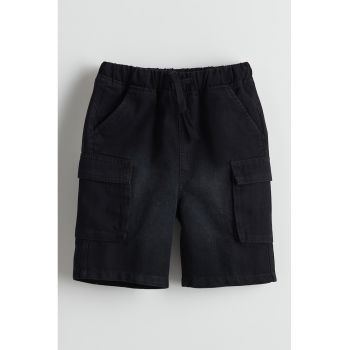 Bermude cargo din denim