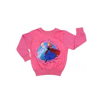 Bluza copii -  Frozen - Poliester/Bumbac - Roz - 98cm