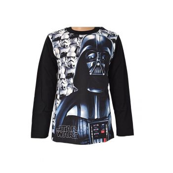 Bluza copii -  Star Wars - Bumbac - Negru - 116cm