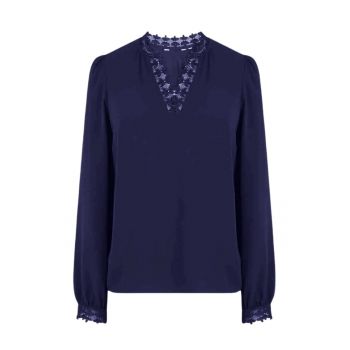 Bluza dama -  Eleganta - Poliester/Viscoza/Elastan - Bleumarin -