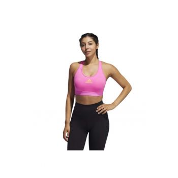 Bustiera sport  model Don't Rest Alphaskin - roz - 70% poliester reciclat - pentru femei - fara armaturi -