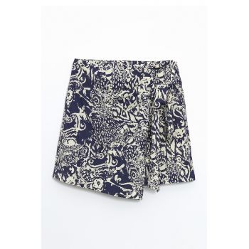 Fusta-pantalon cu model petrecut