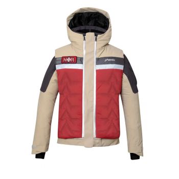 Geaca de schi 3 in 1  bej - poliester - cu gluga - pentru barbati -