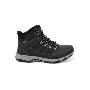 Ghete barbati  Somoni - impermeabile - negre - material sintetic - talpa cauciuc