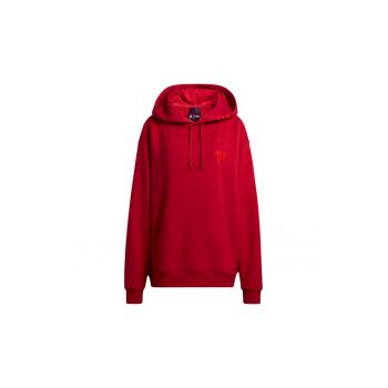 Hanorac sport dama  x Ivy Park - rosu - bumbac - cu gluga - broderie