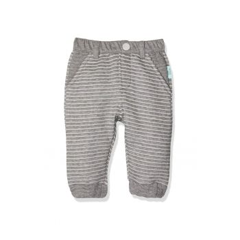 Pantaloni copii  gri - 75% bumbac - dungi - set nou -