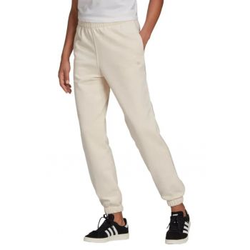 Pantaloni dama -  ecru - talie ajustabila - croiala lejera - bumbac/poliester reciclat -