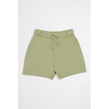 Pantaloni scurti din bumbac cu talie ajustabila