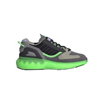 Pantofi sport copii  ZX 5K Boost - gri - material textil - talpa cauciuc -