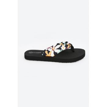 Papuci flip-flop cu model floral
