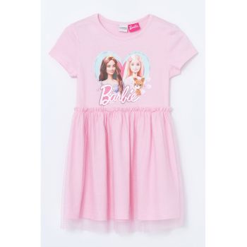 Rochie evazata cu imprimeu cu desene