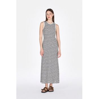 Rochie maxi cu dungi