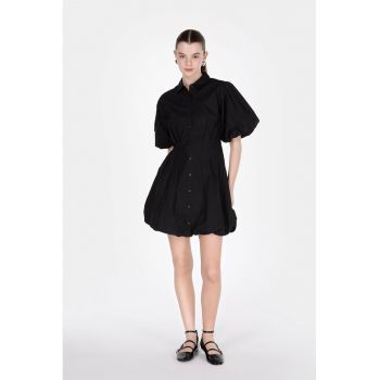 Rochie scurta cu maneci scurte bufante